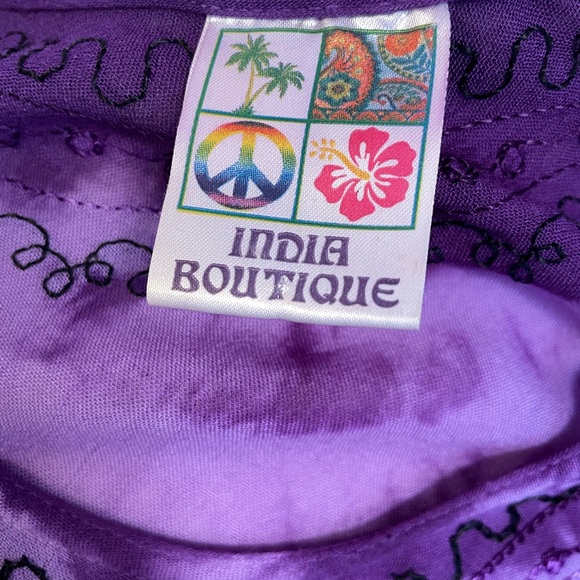 India Boutique colorful floaty sleeveless summer dress - Picture 7 of 8